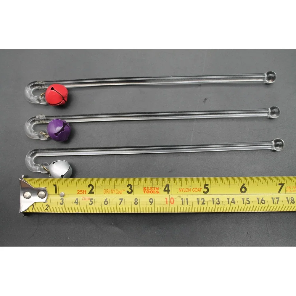 Vintage Drink Swizzle Sticks Cocktail Stirrers Lot of 11 Acrylic Bells Fish